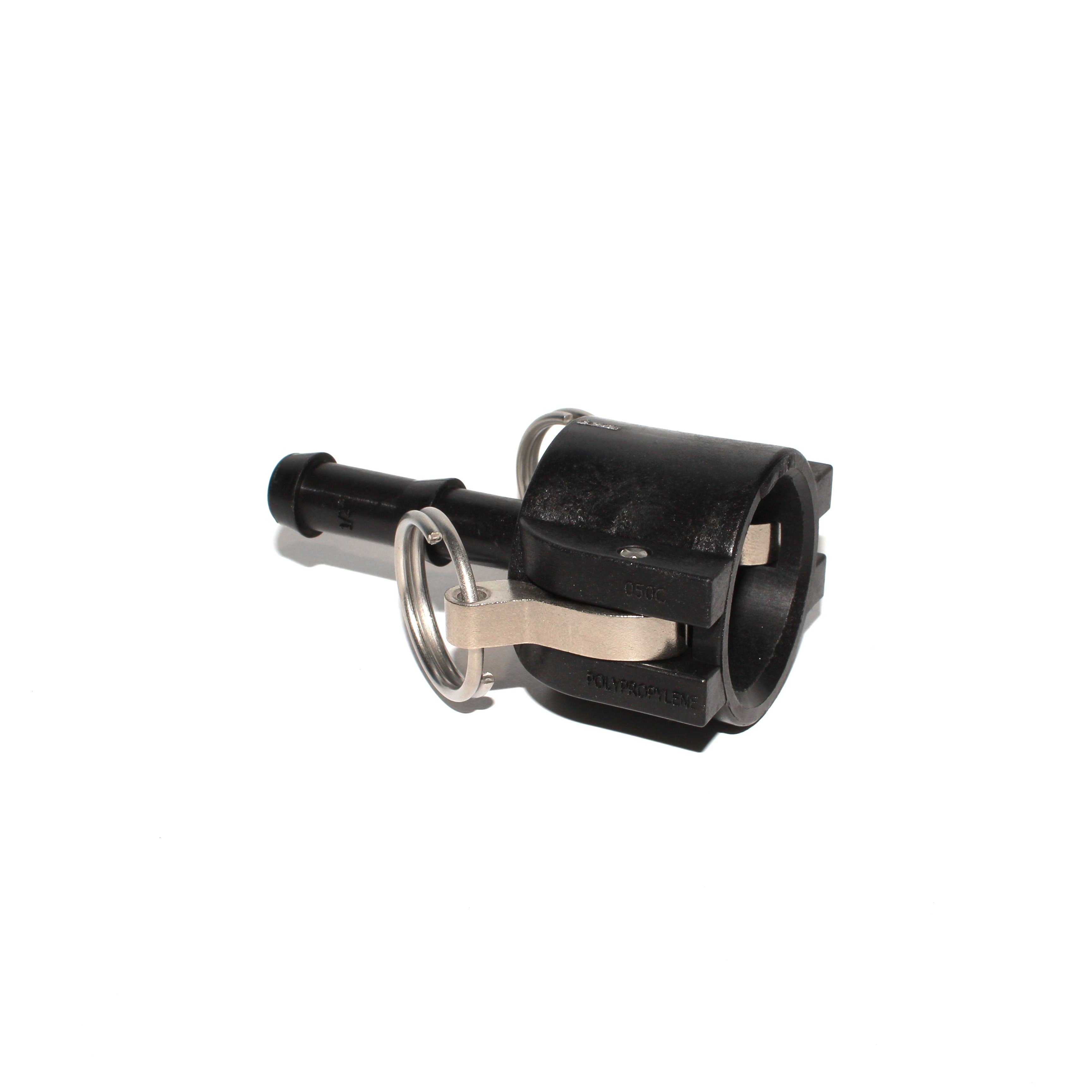 1/2" FEMALE COUPLER X 1/2" HOSE BARB POLY