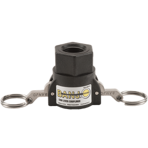 1/2" FEMALE COUPLER X 1/2" FEMALE THREAD POLY