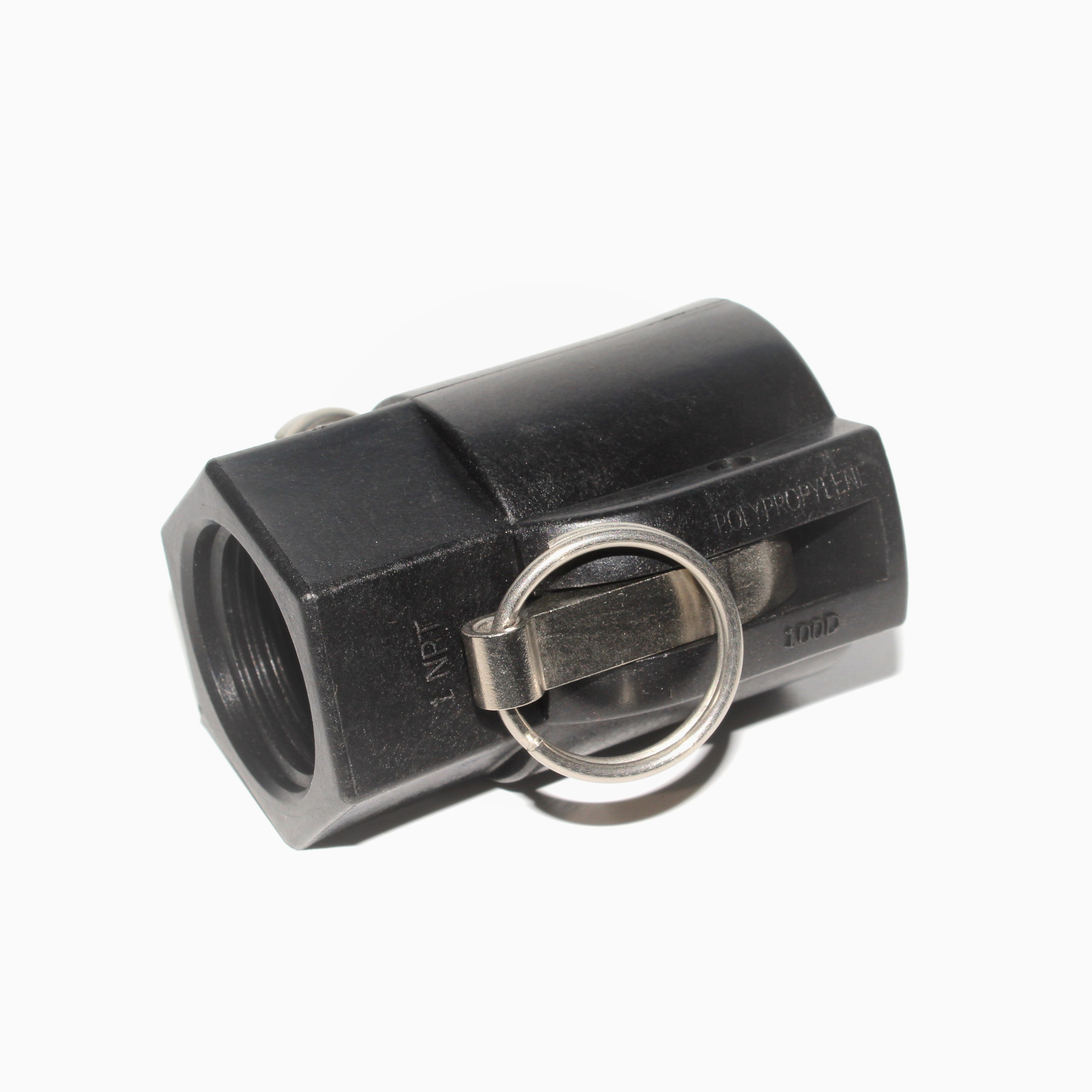 1" FEMALE COUPLER X 1" FEMALE THREAD POLY