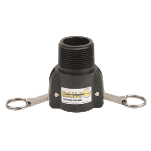 1" FEMALE COUPLER X 1-1/4" MALE THREAD POLY
