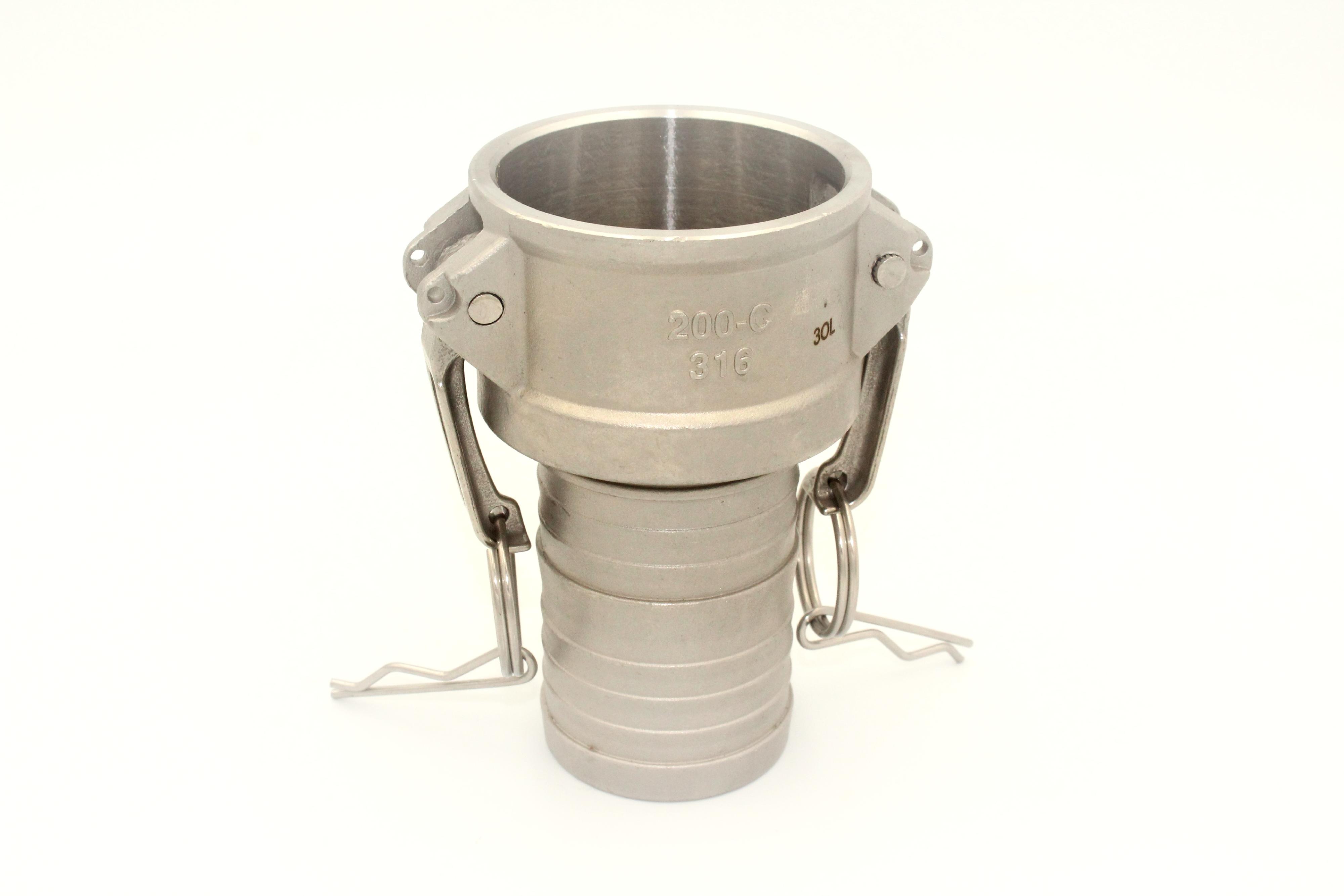 2" Fmle Cplr X 2" Hose Shnk-SS