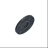 HUB CAP, SHALLOW W/ ZERK