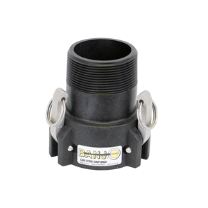 3" FEMALE COUPLER X 3" EXTENDED MALE THREAD POLY