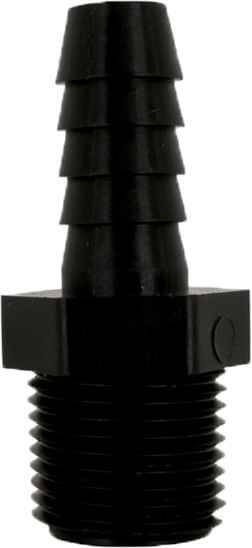 3/8" MALE THREAD X 1/2" HOSE BARB STRAIGHT FITTING