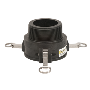 4" FEMALE COUPLER X 4" MALE THREAD POLY