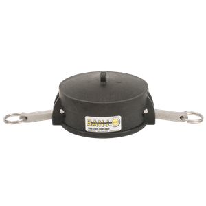 4" CAP X MALE ADAPTER (W/2 ARMS) POLY