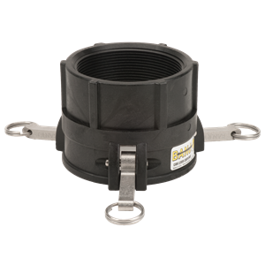 4" FEMALE COUPLER X 4" FEMALE THREAD POLY