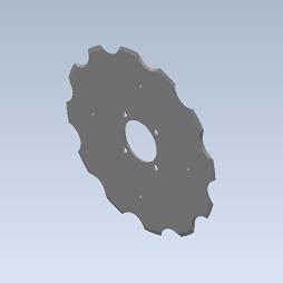 BTT DISC, NOTCHED, 18" X 4.5MM