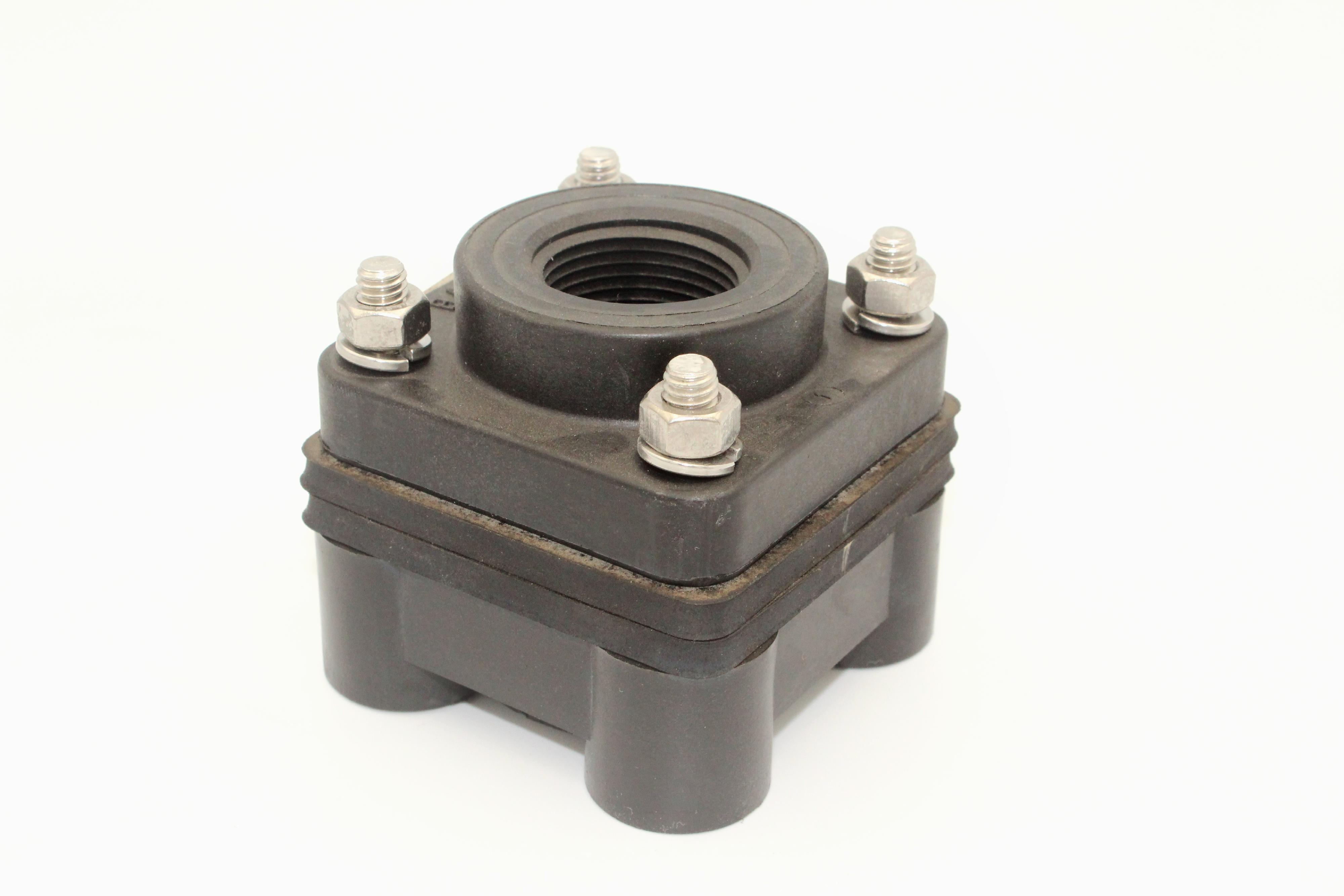 1" X 1" THREADED BOLTED TANK FLANGE W/EPDM GASKET
