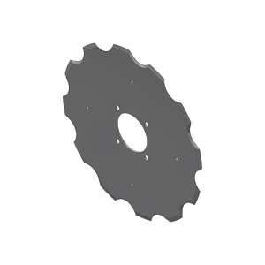 18" x 4.5mm Notched Coulter Blades