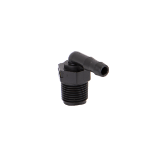 1/2" MALE THREAD X 3/8" 90 deg HOSE BARB