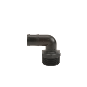 2" MALE THREAD X 1-1/2" 90 deg HOSE BARB