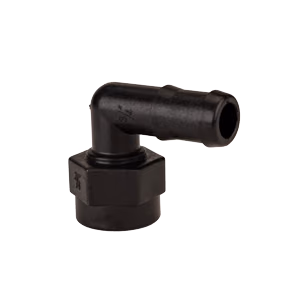 3/4" FEMALE NPT X 3/4" 90 deg HOSE BARB