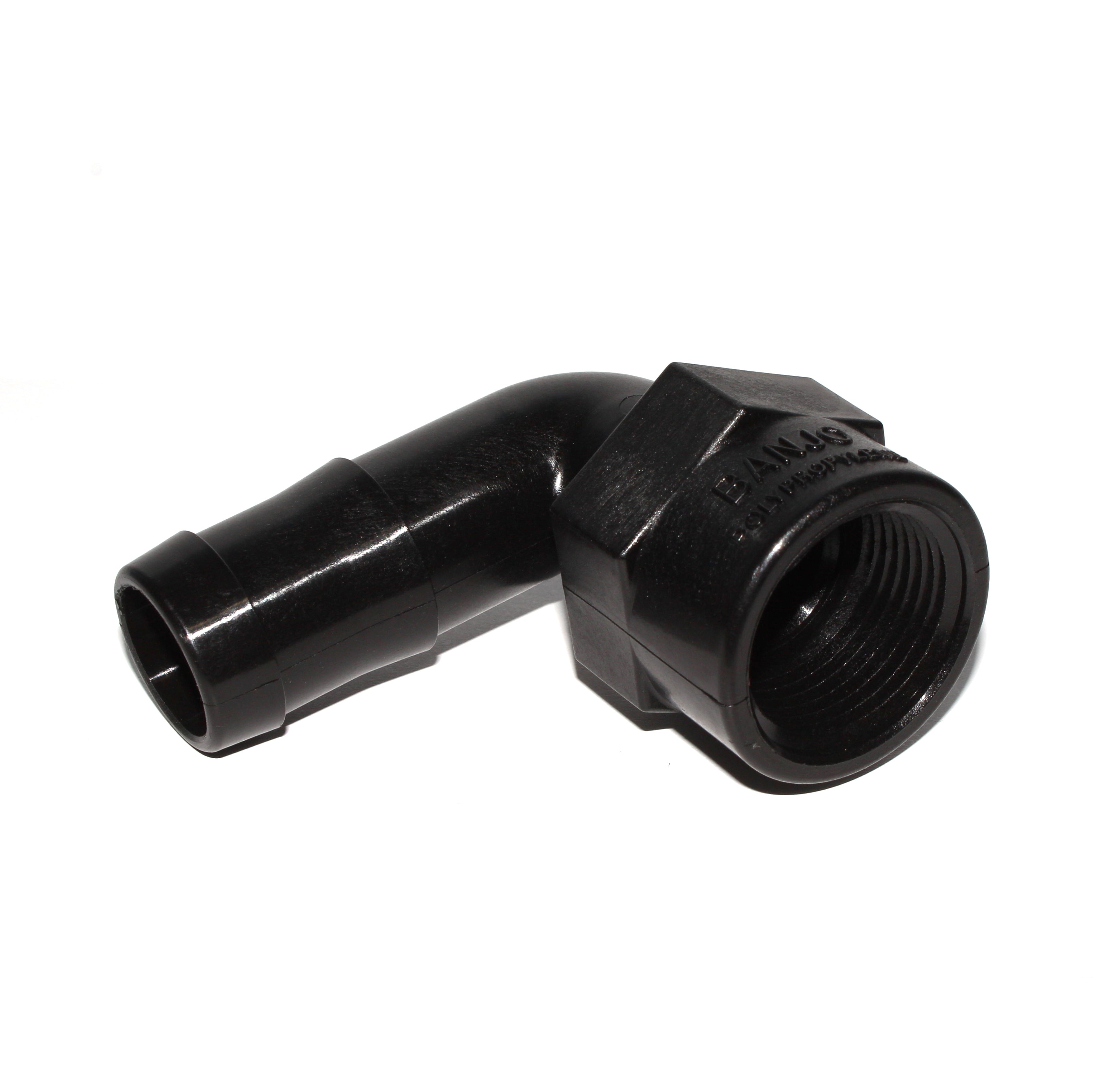 1 90 deg FNPT X 1 HOSE BARB