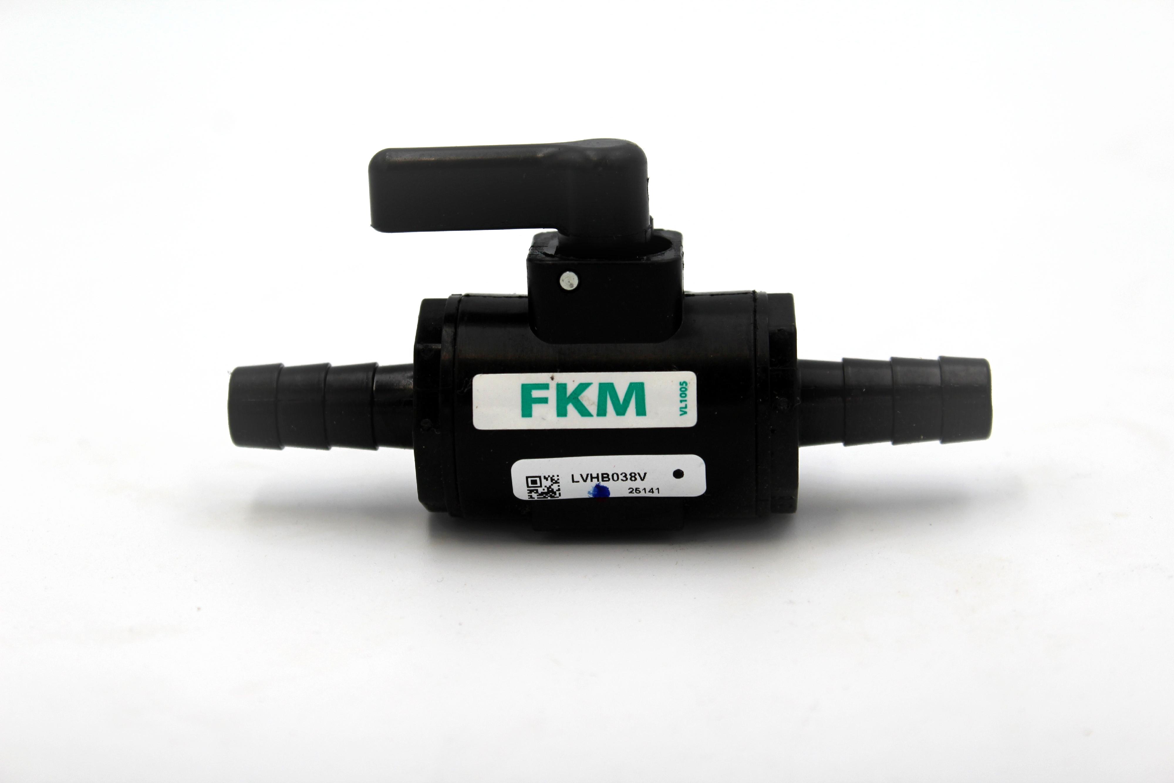 3/8" HOSEBRB MICRO VLV, FKM