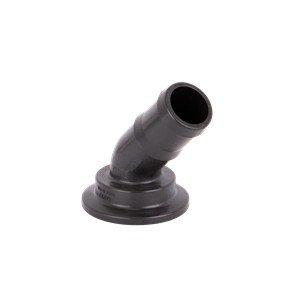 2" FLANGE X 1-1/2" 45 deg HOSE BARB ELBOW