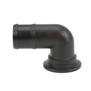 2" FLANGE X 2" 90 deg HOSE BARB ELBOW