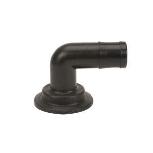 2" FP FLANGE X 1A A¿A1/2" 90 deg HOSE BARB ELBOW