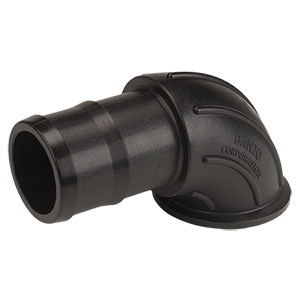 3" FLANGE X HOSE BARB SWEEP