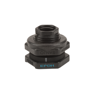 3/4" POLY BULKHEAD TANK FITTING W/EPDM GASKET