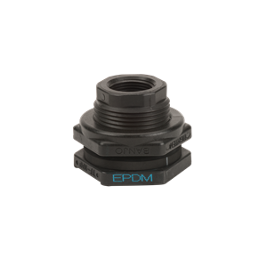 1" POLY BULKHEAD TANK FITTING W/EPDM GASKET