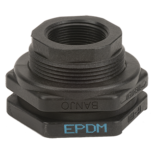 1-1/2" POLY BULKHEAD TANK FITTING W/EPDM GASKET